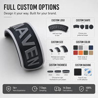 Écussons brodés de haute qualité, logo 3D personnalisé, vêtements, patchs en PVC souple, étiquettes en caoutchouc de silicone pour vêtements, porte-clés