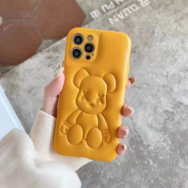 Factory Wholesale Cartoon Leather Sublimation Phone Cases for iPhone 11 16 17 Pro Max Top Selling Customization