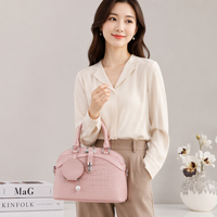 Sac à main en PU blanc à motif crocodile, sac à bandoulière, sac à main pour femme