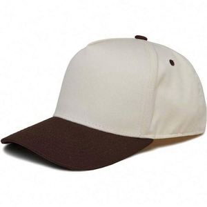 Custom Logo 5 Panel Two Tone Baseball Caps Wholesale Structured a <b>Frame</b> Cotton Gorras Baseball Sport Hats Oem Odm - Product Image 2