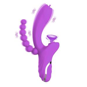 3-in-1 Rabbit Vibrator mit Saugfunktion für Frauen, G-Punkt- und Klitorisstimulator, Sexspielzeug mit Zungenlecken, Sexspielzeug für Frauen - Product Image 5