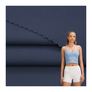 Tessuto Yoga a Doppia Faccia con Trama a Spazzola, Leggero, ad Alta Elasticità, Asciugatura Rapida, Traspirante, in Nylon <span class=keywords><strong>Spandex</strong></span> per Abbigliamento Sportivo - Product Image 1