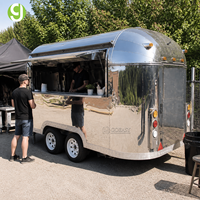 Cuisine mobile entièrement équipée Goeasy, chariot de restauration rapide pour pizzas, hot-dogs, glaces, tacos, café, boissons, remorque de bar