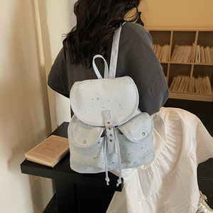 Nueva <span class=keywords><strong>Mochila</strong></span> Escolar de Gran Capacidad para Mujeres y Chicas, Diseño Coreano con Lazo, Correa de Hombro Arqueada y Suave - Product Image 6