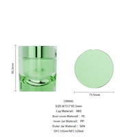 Pots cosmétiques vides en plastique pour le visage, 110 ml (3,6 oz), violet, matériaux recyclés, pour crème visage, luxe moderne, certifiés ISO9001