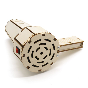 Wooden <b>Hair</b> <b>Dryer</b> Model 150mm X 75mm X 160mm Diy Science Kit For Kids Education <b>Toy</b> - Product Image 2