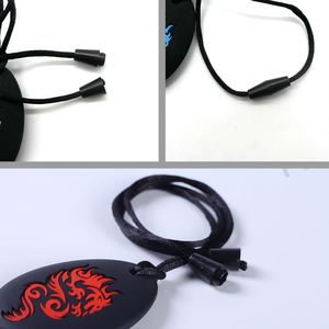Collier de dentition en silicone pour enfants, pendentif sensoriel à mâcher, bijou de dentition Dragon Teeth, jouet de dentition pour bébé, fabriqué en Chine, Guangdong - Product Image 3