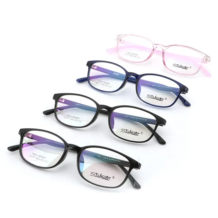 2019 แว่นตา unisex สไตล์เรียบง่าย TR90 สแควร์แว่นตากรอบแว่นตากรอบแว่นตา