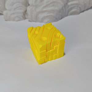 Puzzle 3D a forma di cubo di formaggio, 4,8 cm, blocchi di costruzione in plastica mobili per bambini dai 5 ai 7 anni, unisex, giocattolo fai da te - Product Image 2