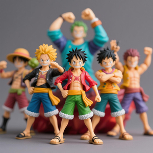 Tokoh aksi Anime Luffy, mainan koleksi Dekorasi Model PVC
