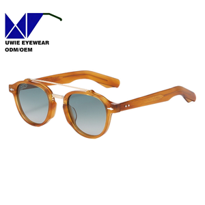 Gafas de Sol con Montura Completa de Metal y Acetato, Talla 49-22-147 |   <span class=keywords><strong>Lentes</strong></span> TAC Polarizadas con Protección UV400 y Anti-Radiación |   Opción de Logotipo Personalizado |   12 piezas/juego - Product Image 4