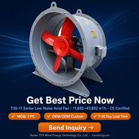 Ventilateur axial industriel électrique à faible bruit, à pales en acier pressées, G5.6, équilibré, pour la ventilation des entrepôts et usines, OEM