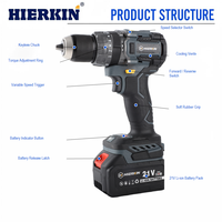 HIERKIN – Alimentation puissante pour usine, prix compétitifs sur les batteries, outils sans fil, batterie externe, tournevis électrique, kit complet