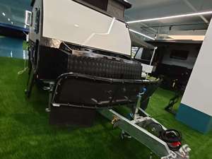 Ecocampor Caravane hybride de luxe en aluminium de norme australienne, <span class=keywords><strong>camping</strong></span>-<span class=keywords><strong>car</strong></span>, voyage avec auvent rétractable motorisé - Product Image 2