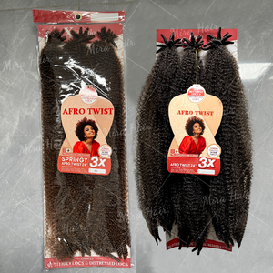 Prix de gros en vrac – Lot de 3 paquets de cheveux afro crépus de 24 pouces pour tresses, extensions de cheveux pour dreadlocks et réparation de locs - Product Image 4