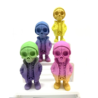 Nouvelle Poupée Squelette d'Halloween Transfrontalière Imprimée en 3D PLA, Décoration Créative, Accessoire de Scène d'Ambiance, DIY Abstrait