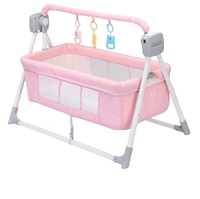 Lit de luxe pour enfants Royal Designs avec armoire en bambou berceaux de chevet pour bébés en coton