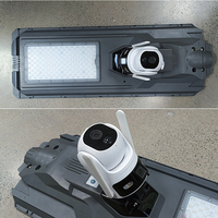 Lámpara Solar para Calle Todo en Uno de 800W/1200W con Doble Cámara, 4G, WIFI, Monitoreo CCTV, Luz de Seguridad para Exteriores