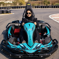 Karts électriques pour adultes et adolescents, moteurs différentiels commerciaux, transmission par arbre, karting de drift, frein à disque hydraulique arrière, 72V 45km/h