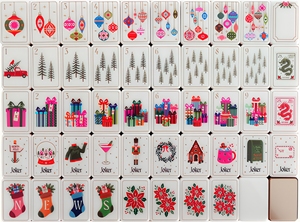 Boutique North Pole Christmas American Mahjong 160 Tuiles Globe <span class=keywords><strong>de</strong></span> Neige Pull Moche Casse-Noisette Joker Doré Cadeau Mahjong - Product Image 2