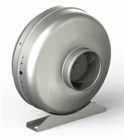 Ventilateur de gaine circulaire en ligne EC en acier galvanisé de 4 pouces 230V 50/60HZ avec contrôle de vitesse de 1 à 100 %