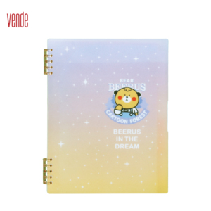 Nhà Máy Trực Tiếp Bán Buôn A5 Phim Hoạt Hình Dễ Thương Shell Loose-Leaf Máy Tính Xách Tay Sáng Tạo Minh hoạ In Bìa Giấy Cho Sinh Viên - Product Image 5