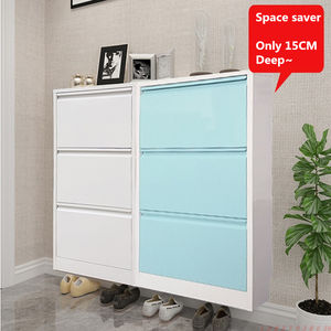 KENING CASA MOBILI IN ACCIAIO COLLEZIONE super sottile in metallo scarpe armadio risparmiatore dello spazio e di formaldeide libera il scarpiera - Product Image 3