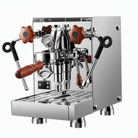 Machine à expresso semi-automatique avec tête de groupe E61, porte-filtre 58 mm, contrôle de température PID 15 bars, chaudière 2 L en acier inoxydable pour café