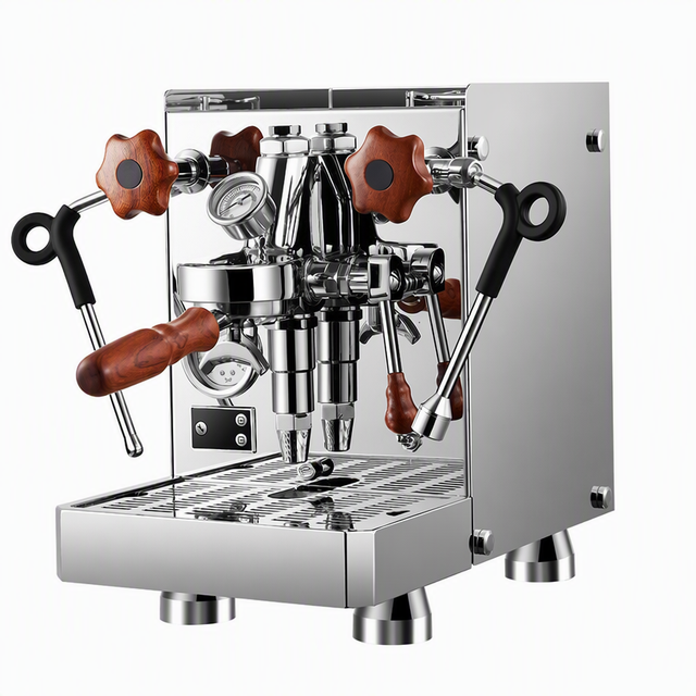 Semi Automatic Espresso Machine E61 Group Head 58mm Portafilter 15 Bar PID Temperature Control 2L Boiler Stainless Steel Cafe