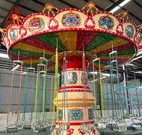 Manège de Fête Foraine : Chaise Volante pour Enfants et Adultes, Idéal pour Parcs d'Attractions Extérieurs et Carnavals