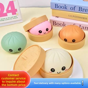 Juguete Antiestrés <span class=keywords><strong>de</strong></span> Goma con Forma <span class=keywords><strong>de</strong></span> Bollo, Bola Blanda <span class=keywords><strong>de</strong></span> Descompresión, Famosa para Ventilar Emociones, Broma Divertida, Regalo Innovador - Product Image 2