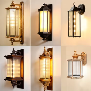 Nouvel arrivage de lampes à led dorées en aluminium pour jardin extérieur nordique moderne et chic - Product Image 3