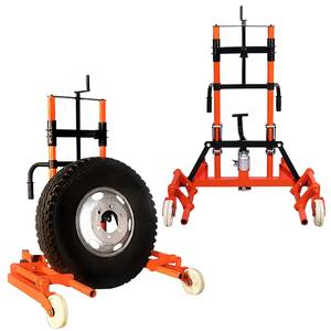 Nouveau produit : Chariot élévateur à roues réglable en hauteur pour pneus, déplaceur de roues pour démonte-pneus, chariot à double roue - Product Image 5