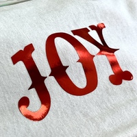 Logotipo personalizado de transferencia de calor de lámina dorada y plateada para camisetas, accesorios de ropa