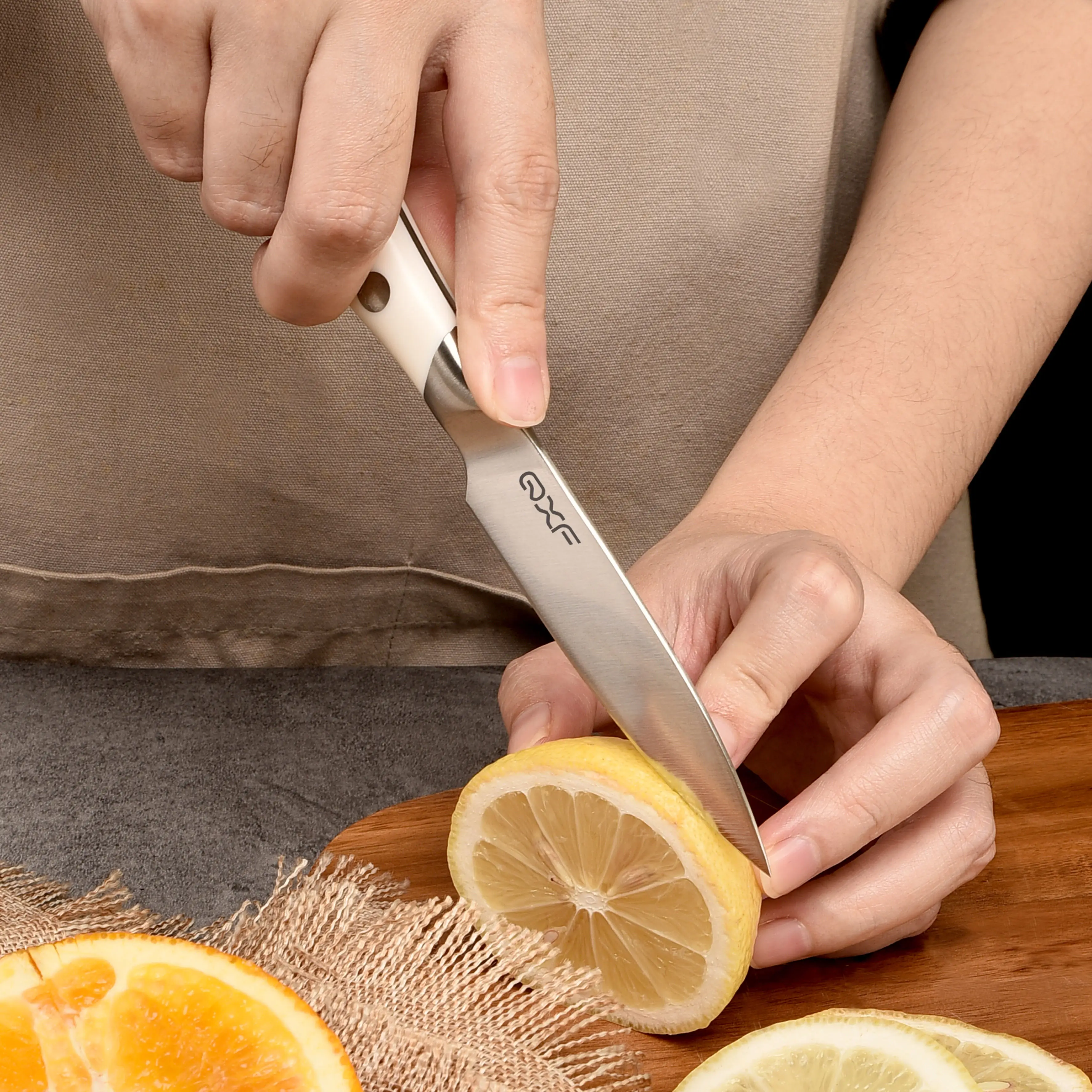 पेशेवर 15 पीसी स्टेनलेस स्टील रसोई चाकू सेट लकड़ी के चाकू ब्लॉक के साथ उच्च कार्बन शेफ चाकू सेट