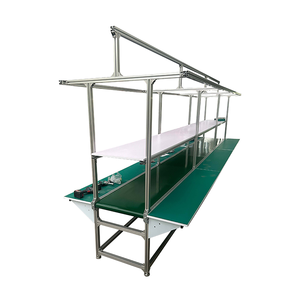 Fabrika Fiyatlı Hız Kontrolü PVC Endüstriyel Konveyör Bant Makinesi Üretim Hattı için Elektrik Motorlu Düz Bantlı Konveyör - Product Image 6