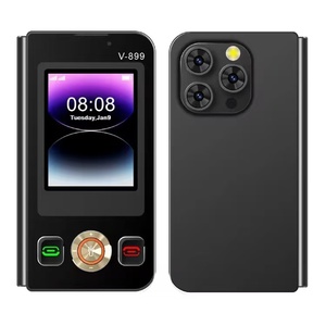 2025 Latest Model V-899 Dual Sim Mini Smart Pocket Phone 2G GSM Cellular 32MB+64MB <strong>Memory</strong> 2.4inch + 2.8inch Display Spanish - Product Image 4