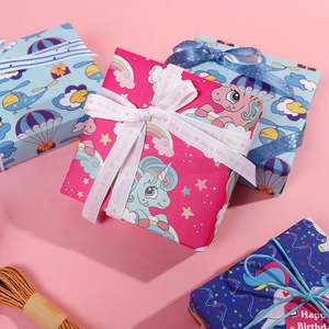 Wholesale Birthday Kraft <b>Wrapping</b> <b>Paper</b> Roll 80gsm <b>Tissue</b> 43*300cm Custom Luxury Gift Packaging - Product Image 5