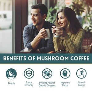 Café aux champignons de marque privée, saveur vanille, café avec collagène, céto et café paléo instantané avec crinière de lions - Product Image 6