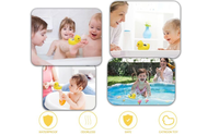Canard en caoutchouc jaune pour le bain, figurine de canard en plastique mignonne, décoration pour fête au bord de la piscine pour enfants, cadeau promotionnel