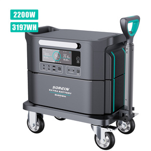 Sorein 3kWh Hot Sale Solar <b>Power</b> Station 110V 3000W 3000W <b>Power</b> Station Storage Mini <b>Generator</b> for Mobile Charges - Product Image 1