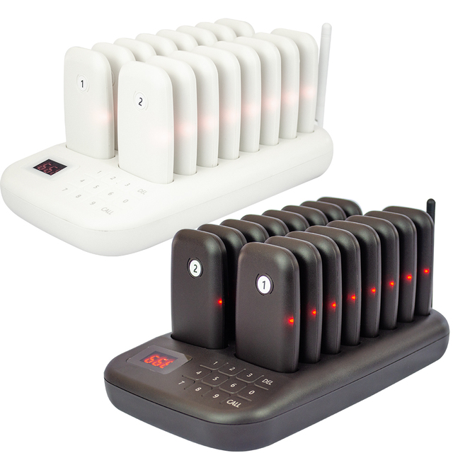 CTP303 Wireless Paging System Restaurant Pager System in Vibration, Guest Call System, Service Call Buzzer Beeper Pager