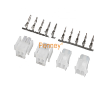 Caja de Conexión Molex MX 63080/63090 para Cable, Receptáculo Hembra de 2-16 Pines, Paso de 6.35mm, PA66, Conector de Cable a Cable con Recubrimiento de Oro y Estaño