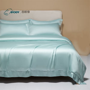 Set Sprei Serat Lysell 100% Alami Ukuran King Warna Solid Set Tempat Tidur Nyaman - Product Image 3