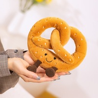 Jelly Breakfast Bread Croissant Toast French Stick Alkaline Knot Birthday Cake Pretzel Croissant Baguette Plush Toys