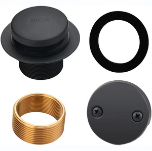 Bouchon de drain de baignoire anti-colmatage LW Assembly, attrape-cheveux amovible, robuste, universel, en laiton, nickel brossé - Product Image 6