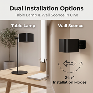 Lámpara <span class=keywords><strong>de</strong></span> Mesa Minimalista Geométrica Ajustable con Doble Temperatura <span class=keywords><strong>de</strong></span> Color, Regulación Continua, Batería Recargable <span class=keywords><strong>de</strong></span> <span class=keywords><strong>Larga</strong></span> <span class=keywords><strong>Duración</strong></span> - Product Image 5