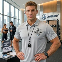 Polo en soie glacée à séchage rapide, personnalisable avec logo brodé, idéal pour uniformes d'entreprise – Polos pour hommes de haute qualité en gros