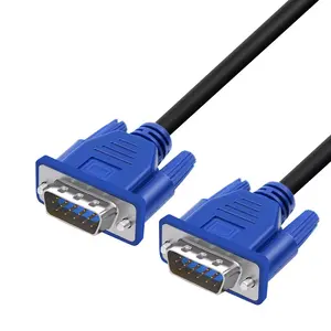 China Manufacturer Support to Male VGA 3+2 Cable For HDTV LCD Monitor PC Computer VGA Cable