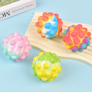 Squeeze <b>Bubble</b> Ball 3D Color Stress Balls Fidget Toy Unisex PU Silicone Rubber Popping Push It <b>Kids</b> Anxiety Relief - Product Image 4